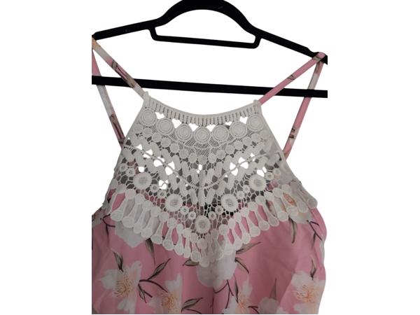 Just me playsuit roze ibiza style one size