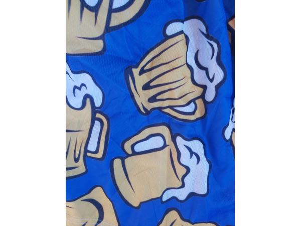 Zwembroek -zwemshort blauw met bier S