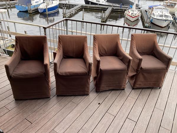 LINTELOO Eetkamer fauteuils , 4 stuks