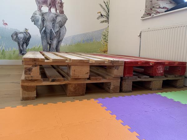 Pallets afmeting 2persoons bed (60 bij 80cm 4x) (120 bij 80cm 4x)