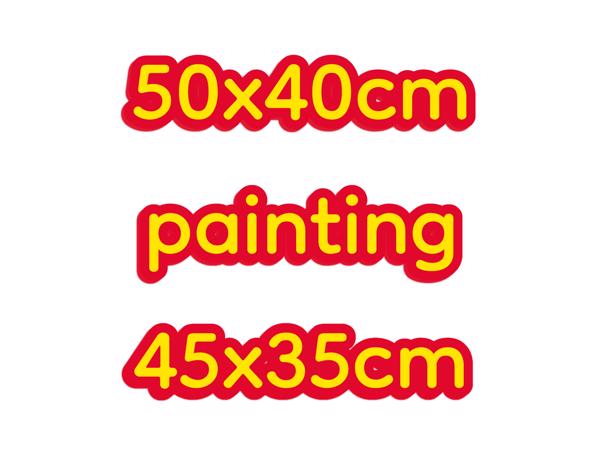50x40cm Diamond Painting wesp goud zwart (vierkant) nr 17