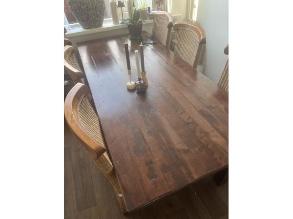 Eethoek met 6 stoelen