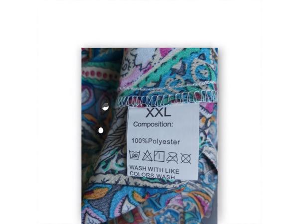 Luchtige zomerjurk meerkleurig XXL