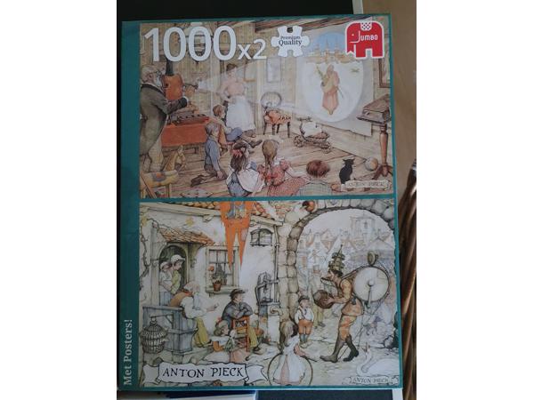 3 Puzzels (2 Anton Pieck)