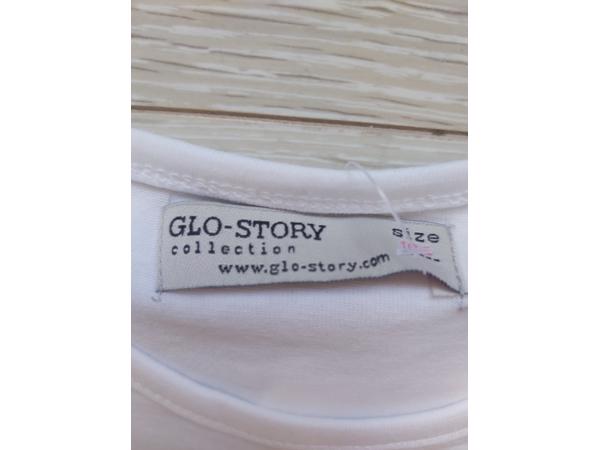 Glo-Story t-shirt flamingo's wit 104