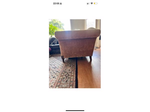 bankstoel / loveseat - mosterd geel