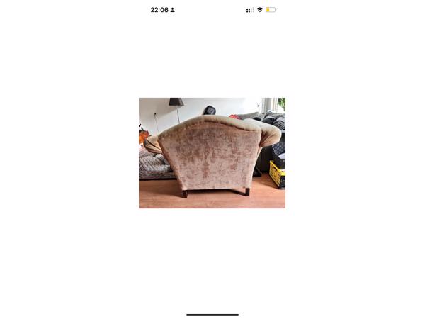 bankstoel / loveseat - mosterd geel