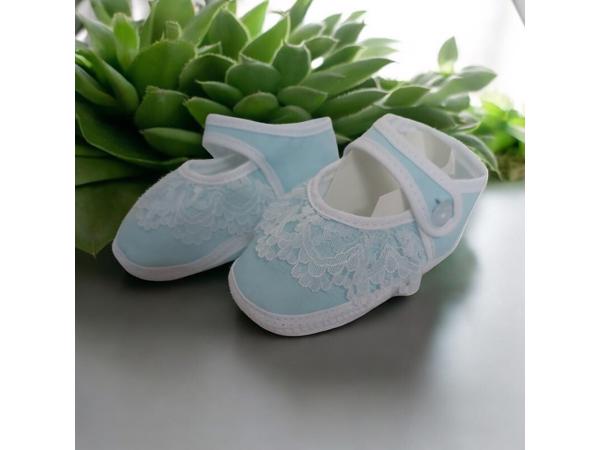 Junior Joy Babyschoenen Newborn Meisjes Lichtblauw/wit Met K