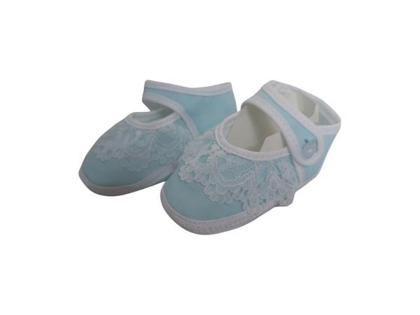 Junior Joy Babyschoenen Newborn Meisjes Lichtblauw/wit Met K