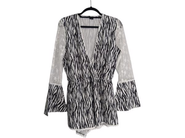 Playsuit zebra print en kant M