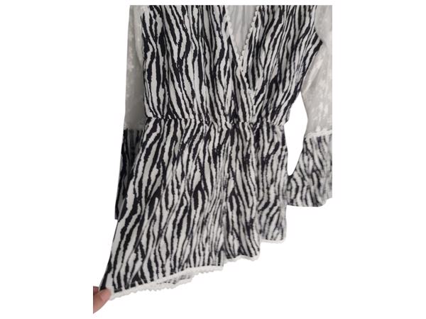 Playsuit zebra print en kant M