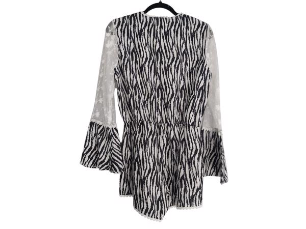 Playsuit zebra print en kant M