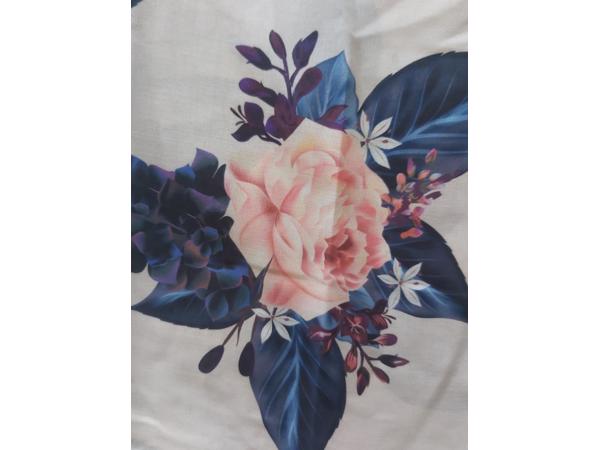 Metrofive bloemen shirt vhals lichtroze XL/42