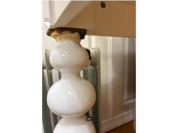 Nette salon tafel en eettafel met 6 bijpassende luxe stoelen