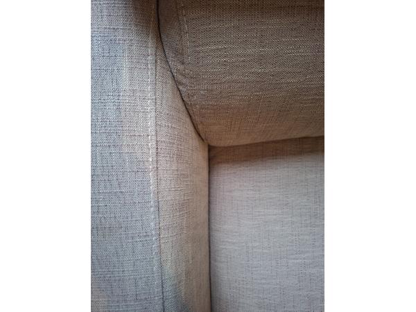 3-zits bank met longchair in zandkleur