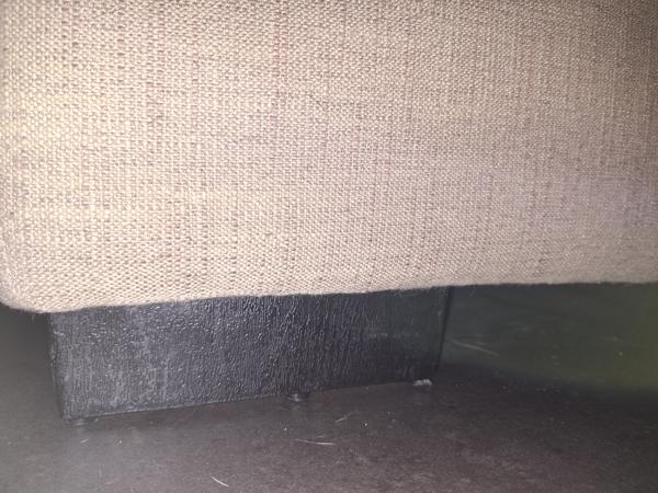 3-zits bank met longchair in zandkleur