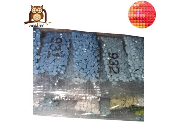 nr 21 Diamond Painting wolf 50x40cm (vierkant steentjes)