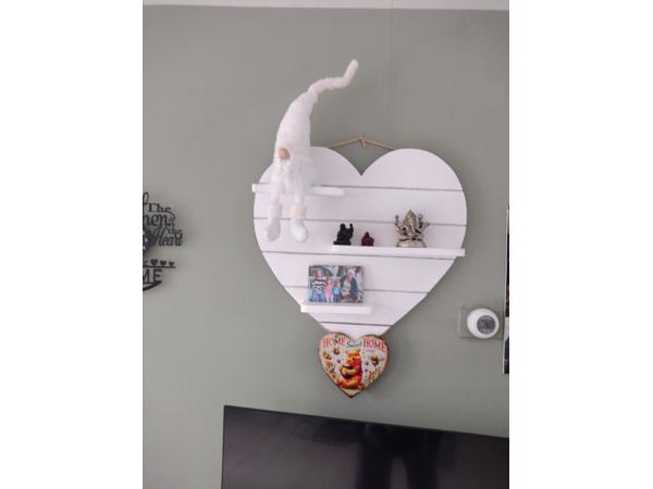 Houten hart met plankjes