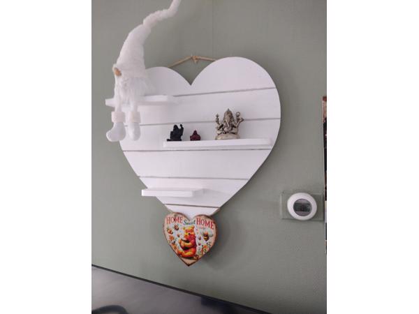 Houten hart met plankjes
