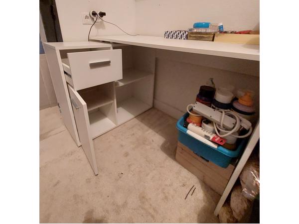 Hoekbureau wit