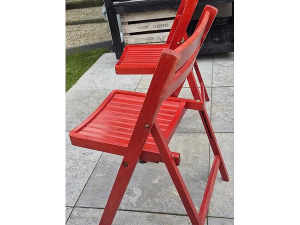 Houten klapstoelen