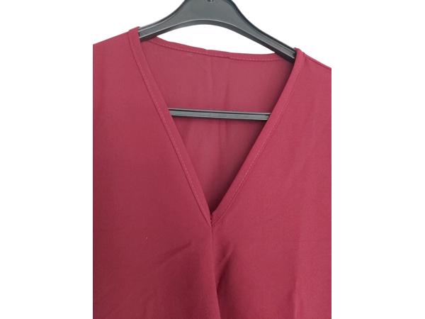 Luchtig mouwloos \shirt bordeaux rood M