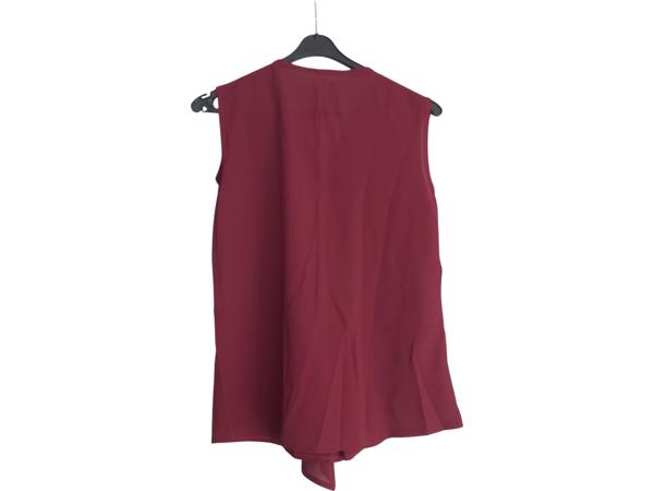 Luchtig mouwloos \shirt bordeaux rood M