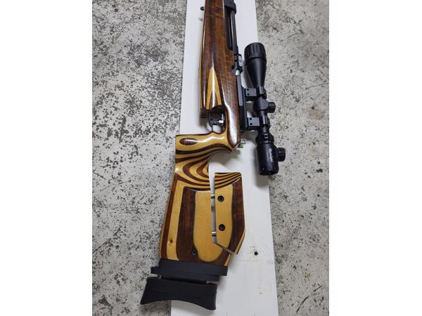 Pcp Steyr match 5.5 mm links met RWS kijker 6x40  , demper e