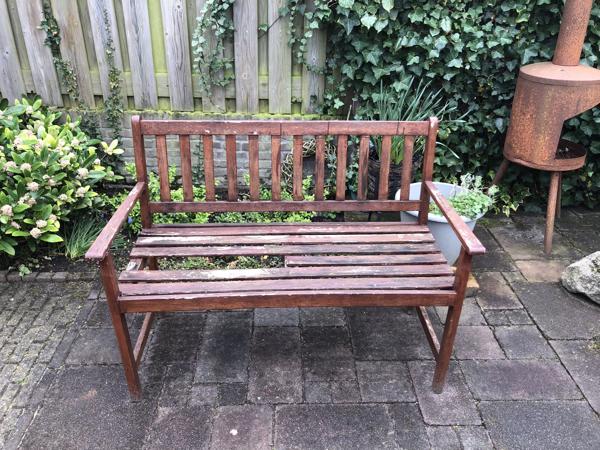 houten tuin bank