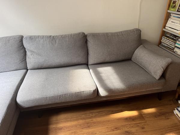 Wehkamp Torino chaise longue bank grijs