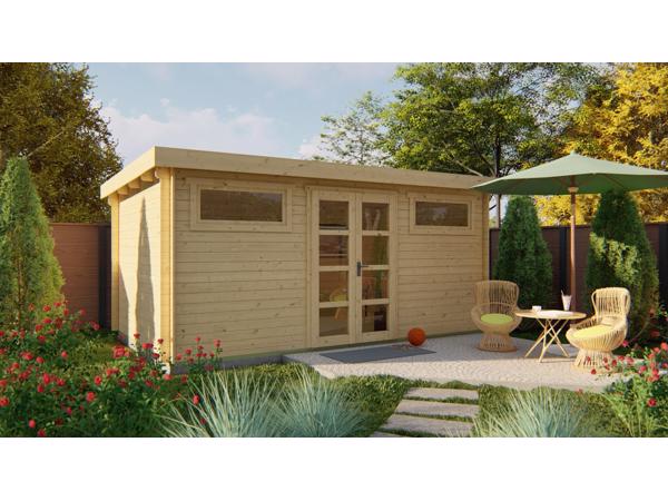 Blokhut - Tuinhuis Zerja | 28 mm | onbehandeld