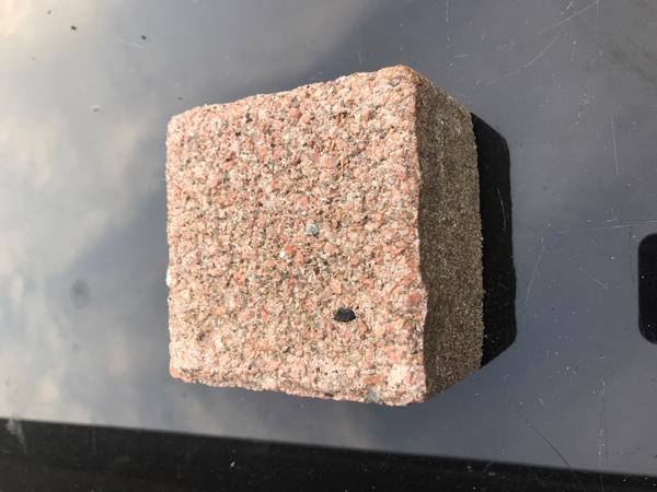 10x10cm terras stenen tegeltjes 35 m2. Klein, vierkant, rood