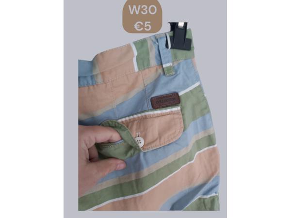 Ature korte broek oranje groen W30/46