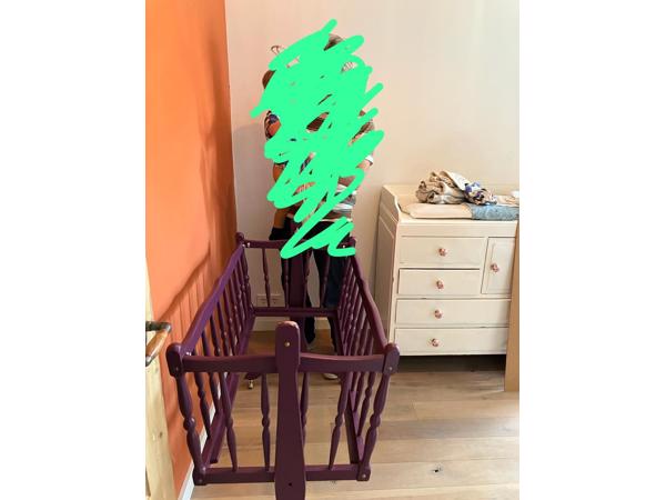 Wiegje met hemeltje en matras