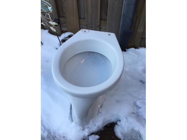 Witte toiletpot