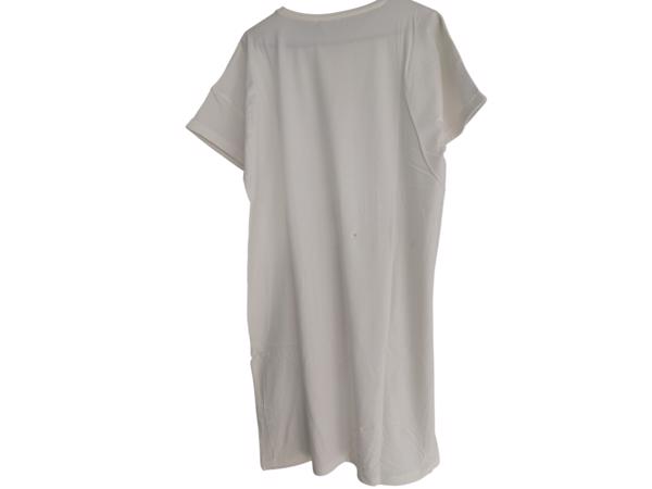 Shirt jurk Tropical fruit wit M met een vlekje