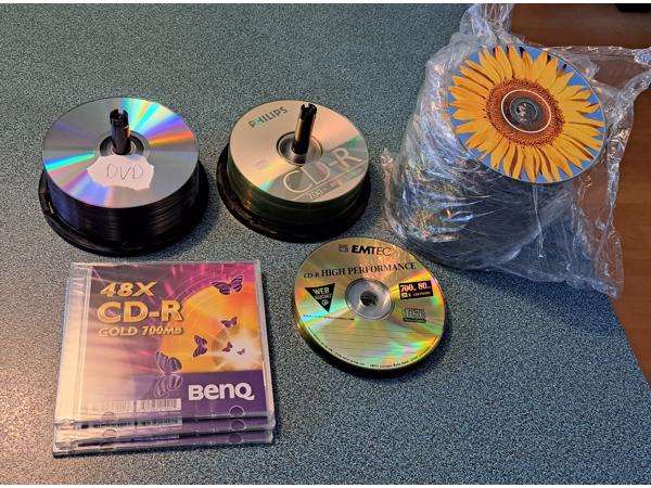 Groot aantal beschrijfbare CD's en DVD's