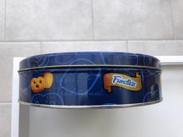 Fundiez koektrommel butter cookies blik 19 cm