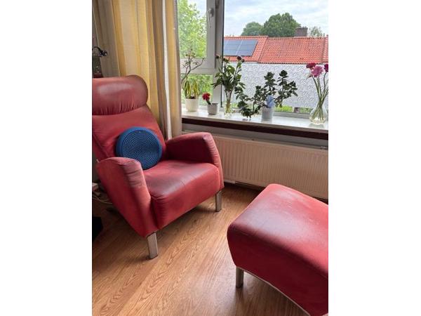 Bankstel & relax fauteuil met hocker