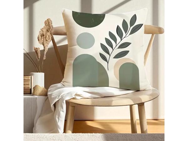 Set van 4 kussenhoezen bohemian groen roze 45x45cm