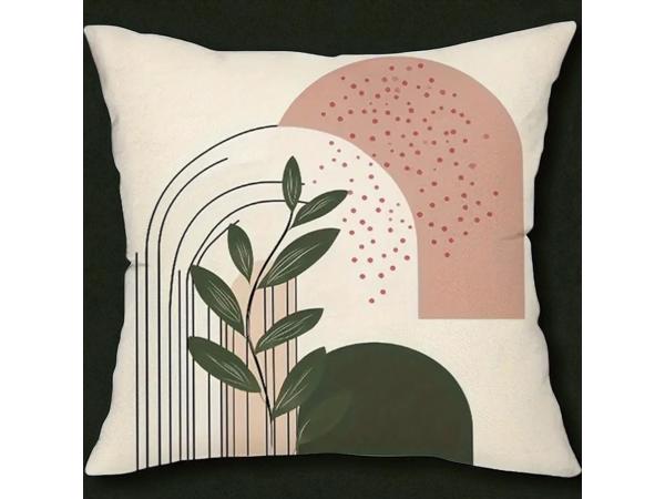 Set van 4 kussenhoezen bohemian groen roze 45x45cm