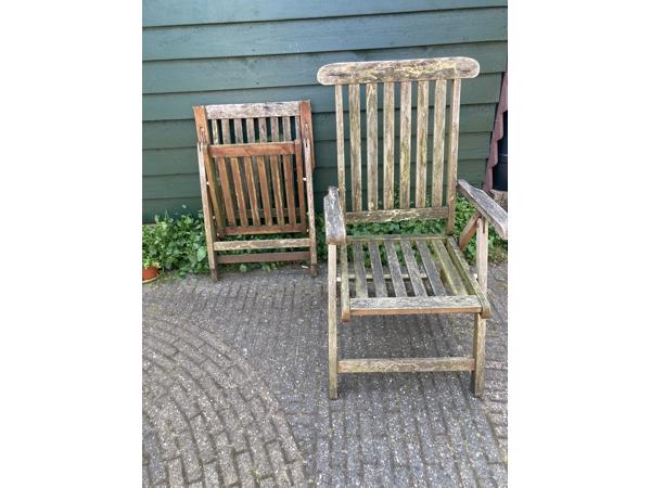 Houten tuinstoelen