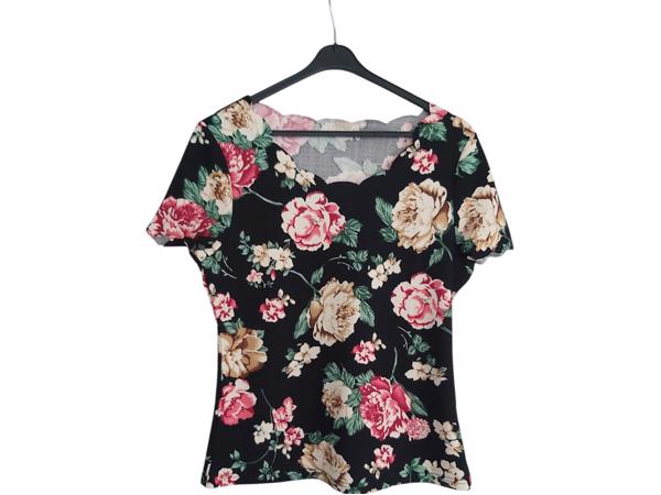 Stretchy T-shirt bloemen print L