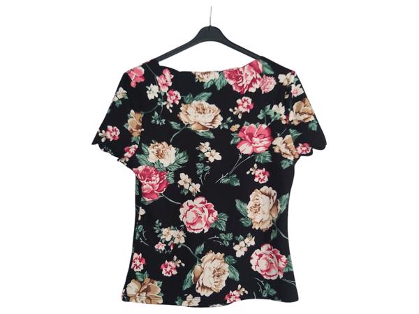 Stretchy T-shirt bloemen print L