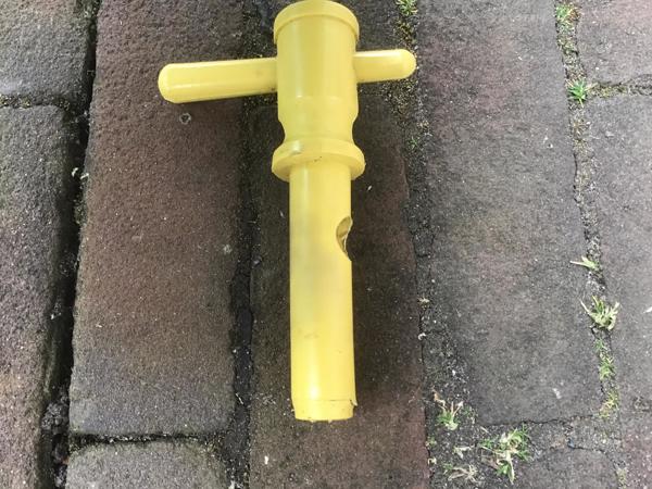 Kraantje houten watervat