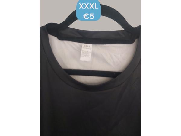 Heren t-shirt blauw overlopend XXXL