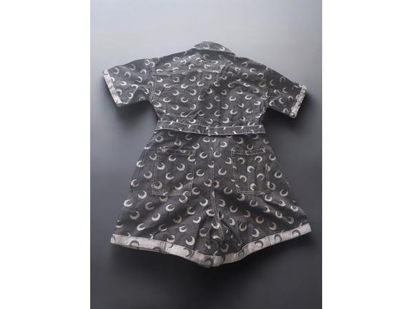 White Icy spijker playsuit maantjes zwart grijs L/40