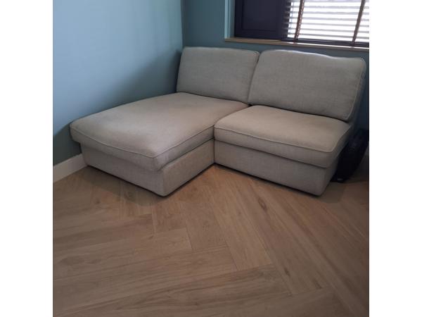 2 zitsbank met chaise longue
