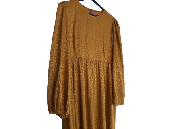 Oranje panterprint jurk XL