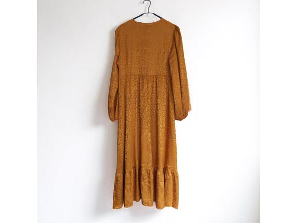 Oranje panterprint jurk XL